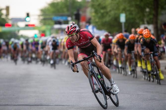 Ben Jacques-Maynes (Jamis) tries to bridge to the break.