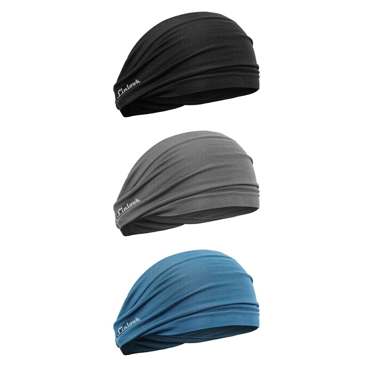 Linlook Wide Head Sweatband for Sports