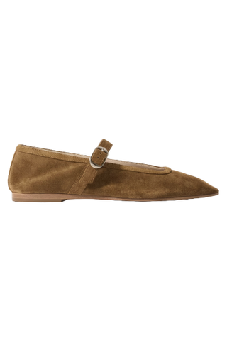 Le Monde Beryl Suede Mary Jane Ballet Flats