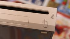 A close view of the Nintendo Wii console