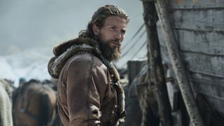 Harald looks back at someone off-screen in Vikings Valhalla season 2
