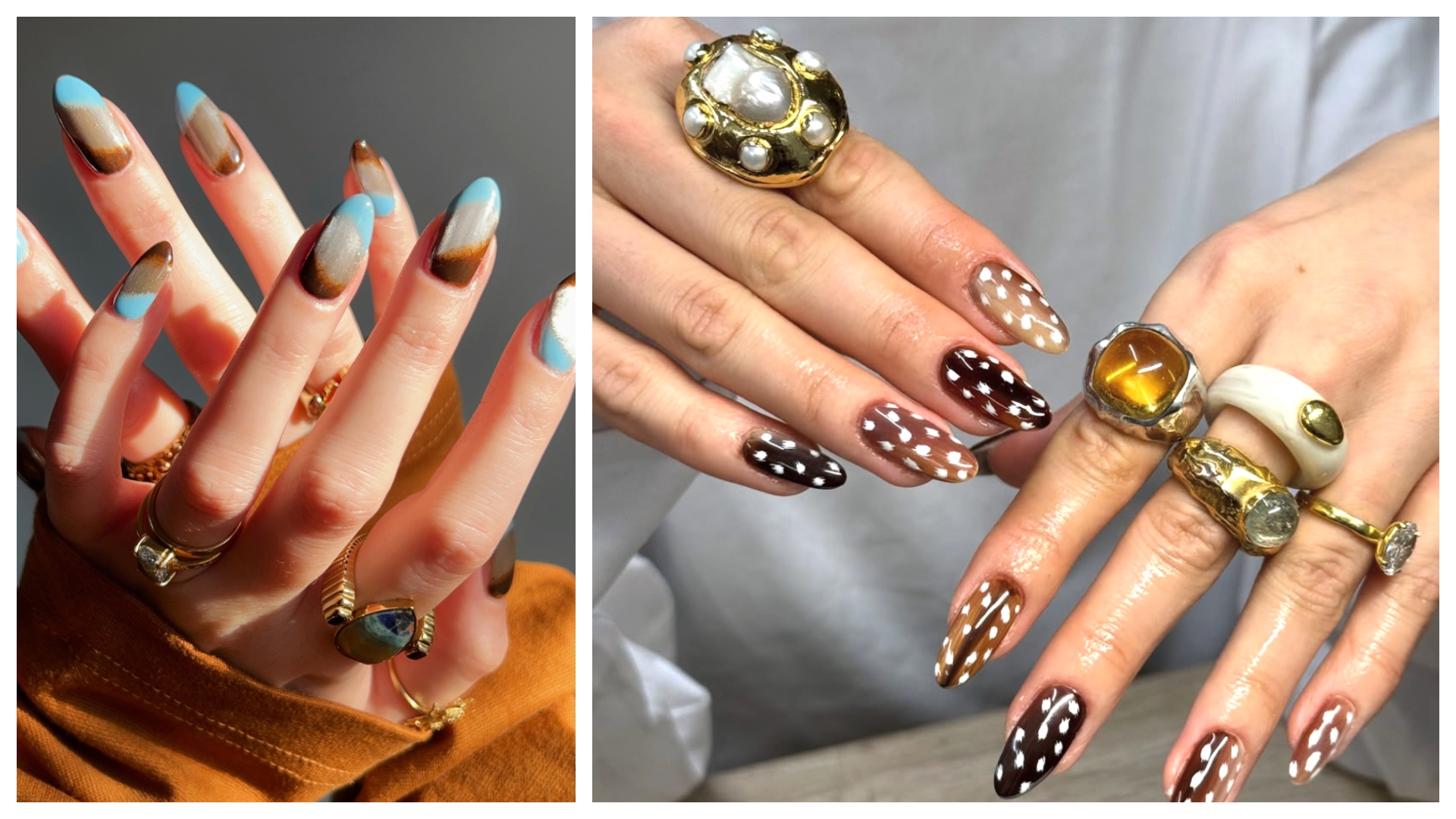 collage of deer nails
