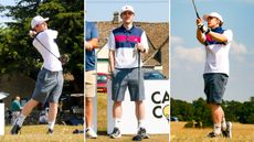 Jonny Leighfield in action at the iGolf Open at Minchinhampton Old Course in 2026
