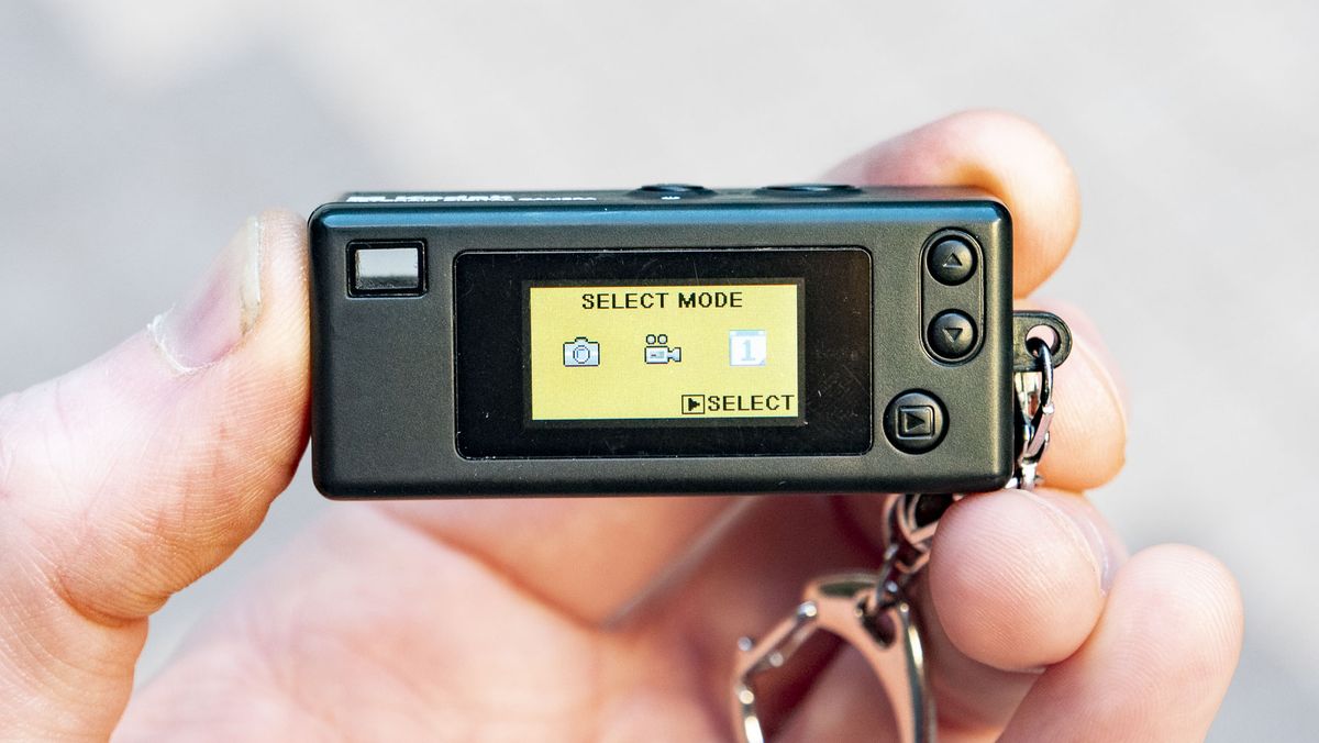 Rear screen of the Kodak Charmera compact camera