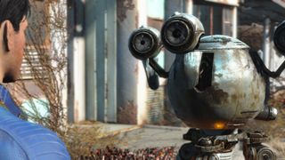 Fallout 4 cheats - Codsworth hanging out literally