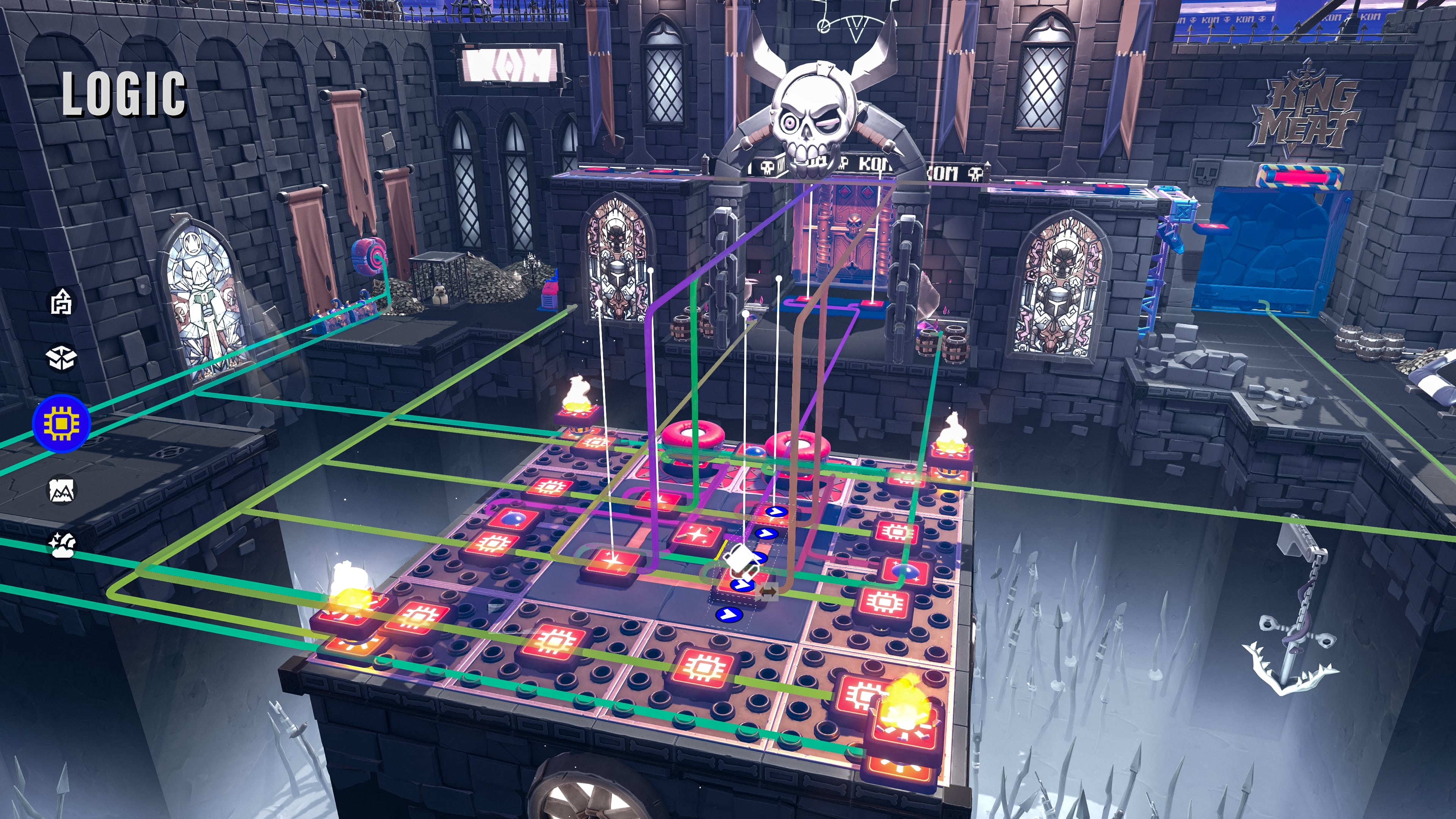 A screenshot from Glowmade's King of Meat game