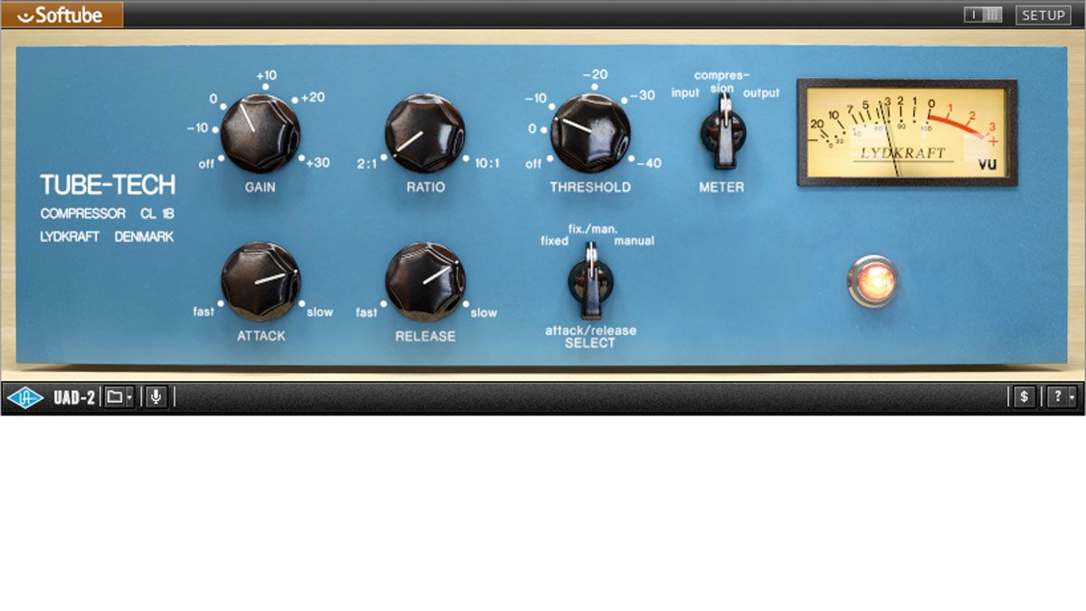 Softube's CL 1B plug-in is an emulation of the Tube-Tech hardware