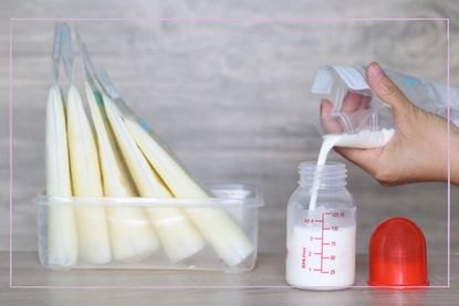 How to store breast milk illustrated by milk in bottle