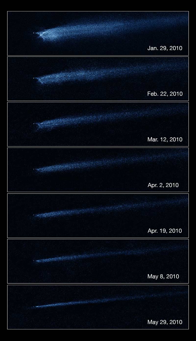 &#039;X&#039; Marks the Spot: Hubble Reveals Collision Between Asteroids