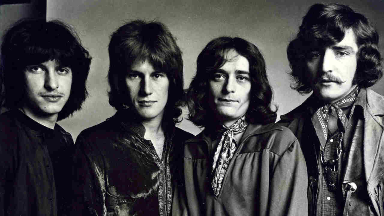 Ten Years After posing for a photograph in the late 1960s