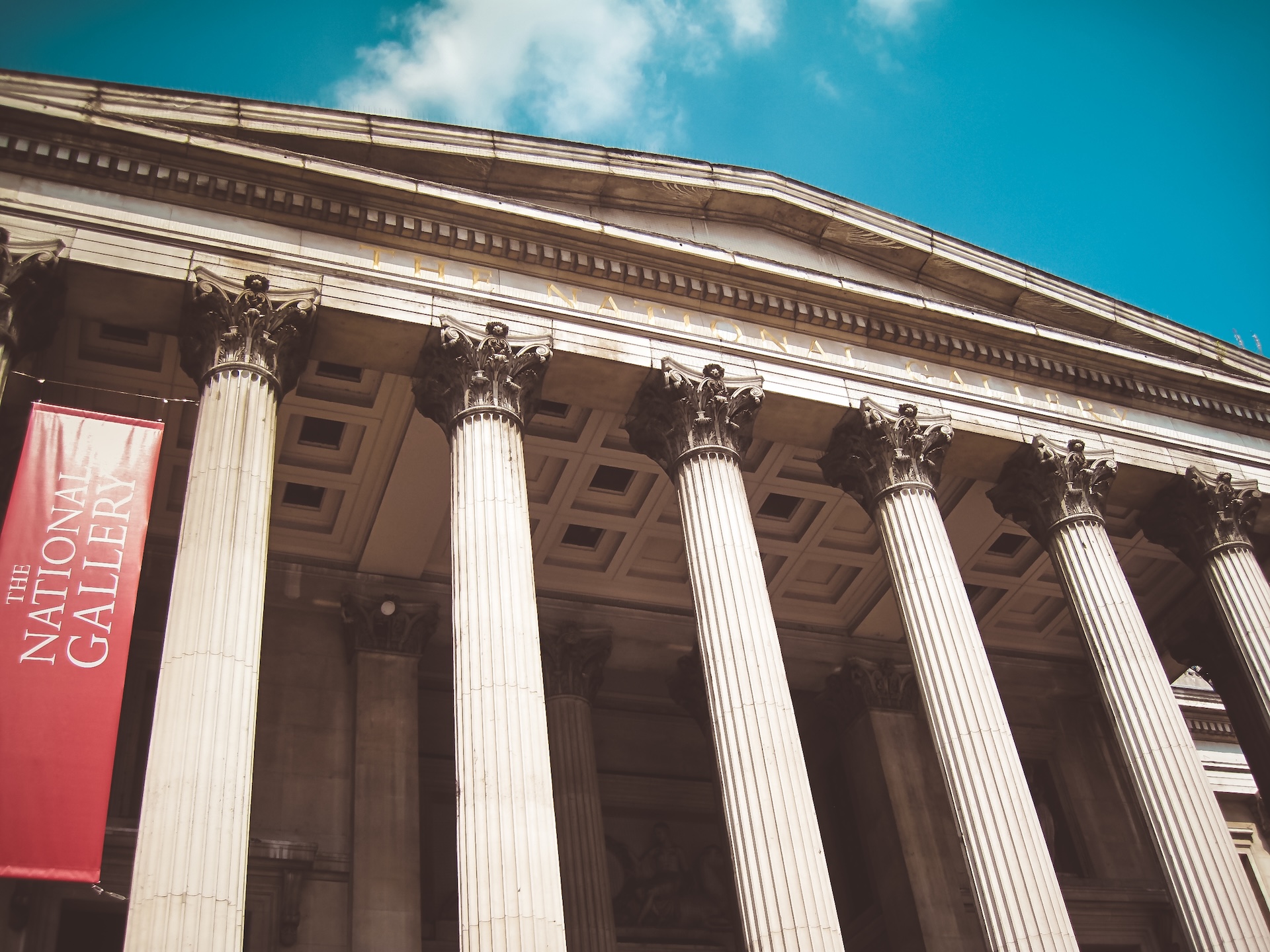 The National Gallery is an art museum in Trafalgar Square in the City of Westminster, in Central London.