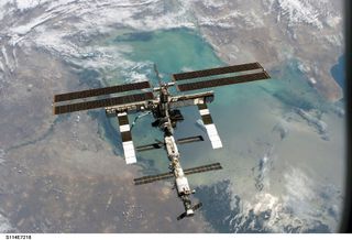The International Space Station awaits more modules and support element additions.