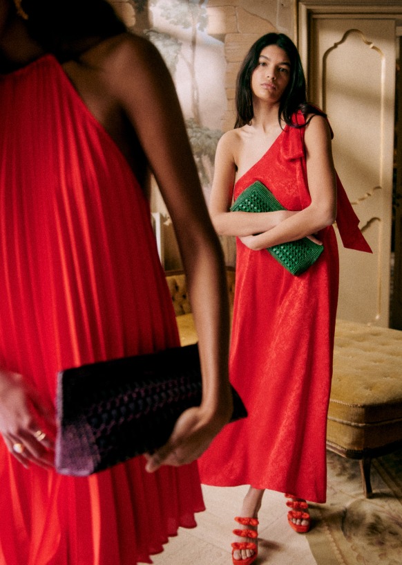 Wanda Dress - Red - Viscose - S&amp;eacute;zane