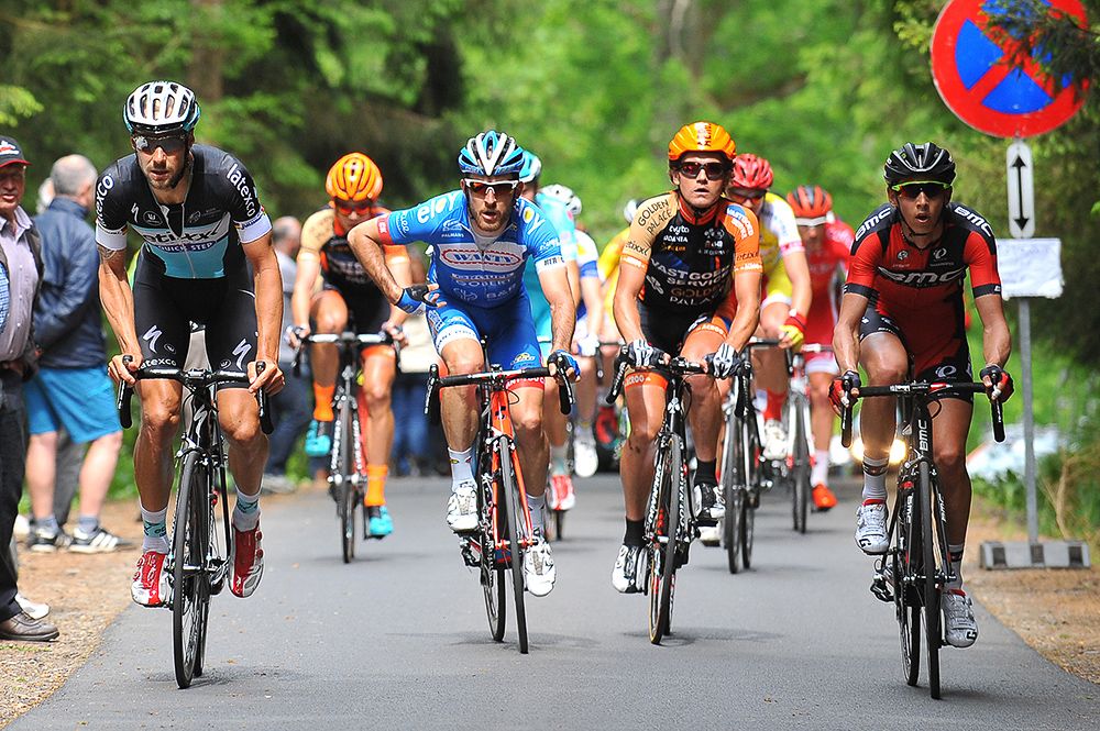 Tom Boonen rides during the final stage in Belgium.