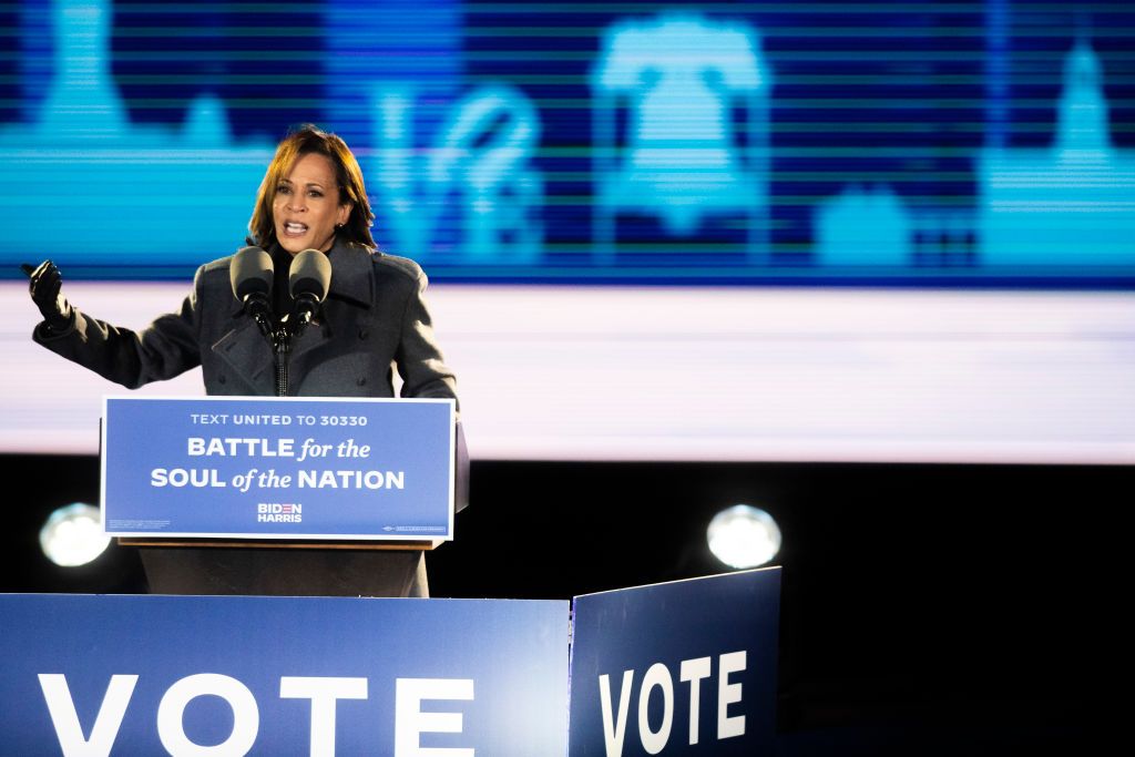 Sen. Kamala Harris in Philadelphia.