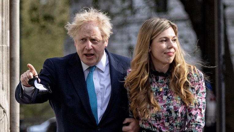 Boris and Carrie Johnson