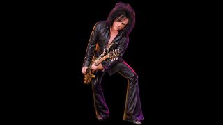 Steve Stevens with his signature Knaggs guitar