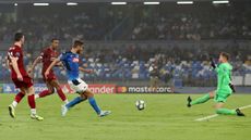 Fernando Llorente scored Napoli’s second goal against Liverpool in the Champions League 