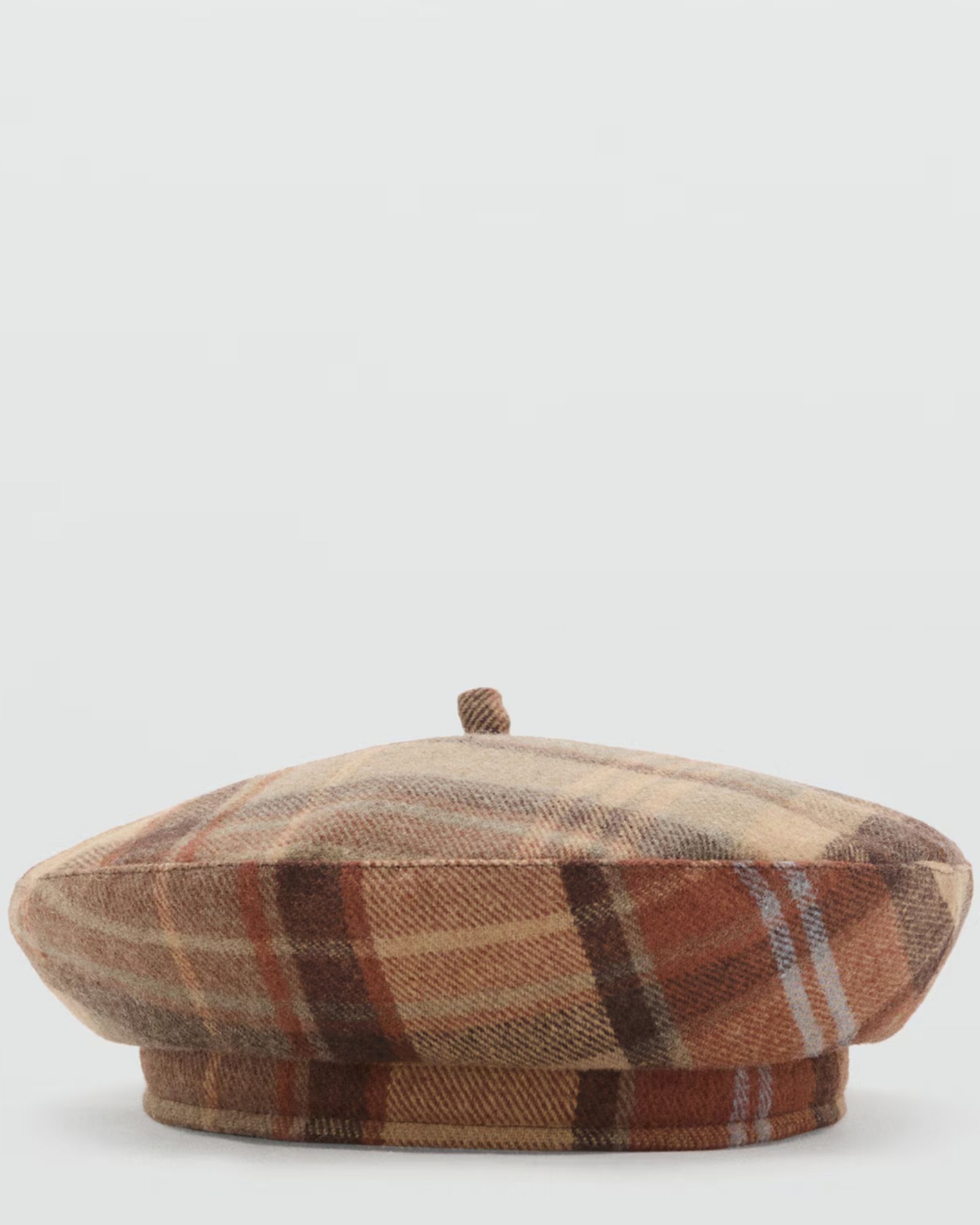 Mango Check Beret