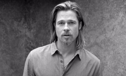 In a new ad for Chanel No. 5, Brad Pitt confoundingly mutters, "Wherever I go, there you are." Is he talking to the perfume?