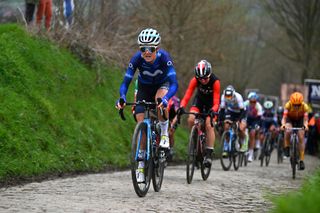 Floortje Mackaij (Movistar) at Tour of Flanders Women 2022