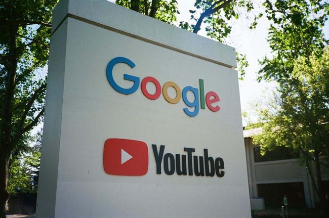 YouTube and Google signs at the Googleplex