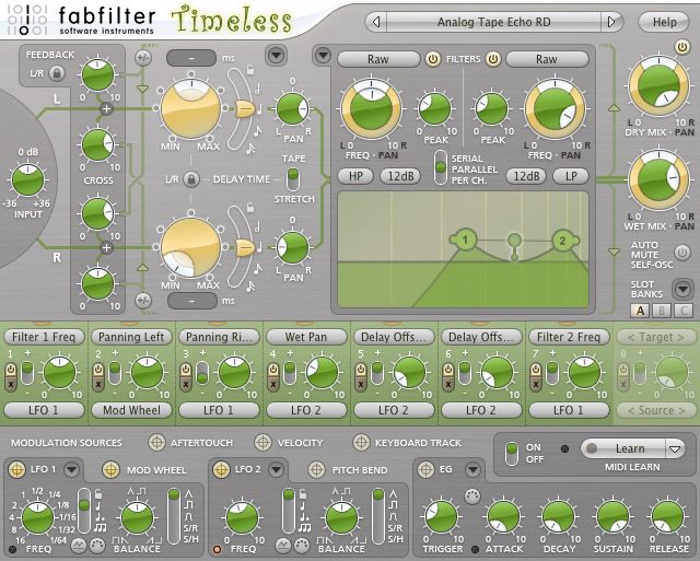 Timeless boasts classic tape-style features.
