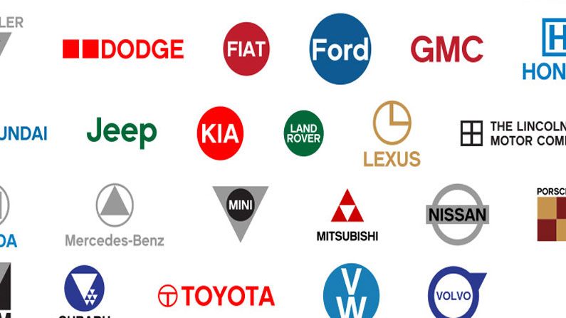 Famous Car Logos Get Flat Design Reworking Creative Bloq
