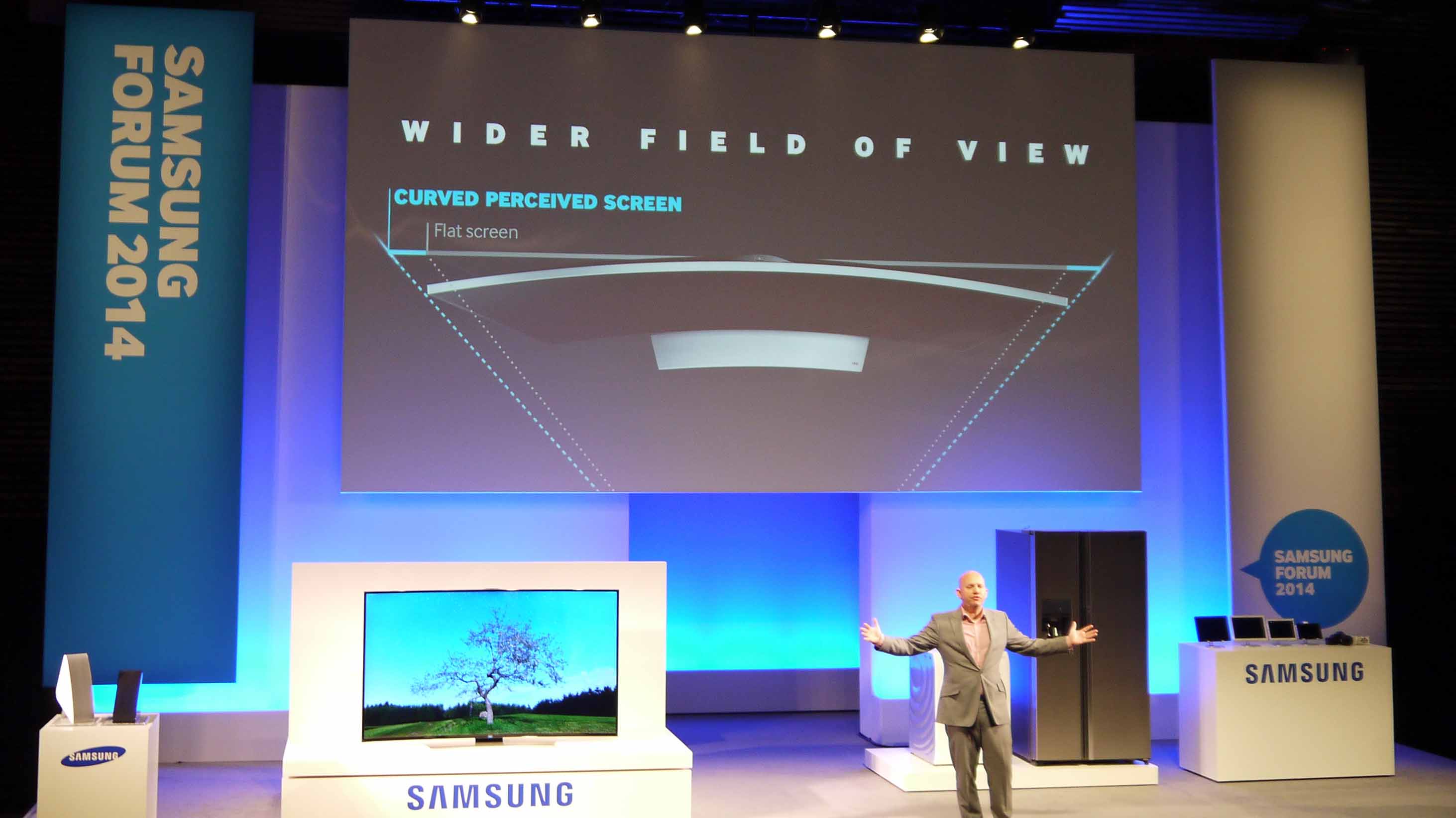 Samsung: Curved TVs are the logical step for 4K in the home