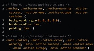 Check compiled styles to prevent unexpectedly long chains of selectors