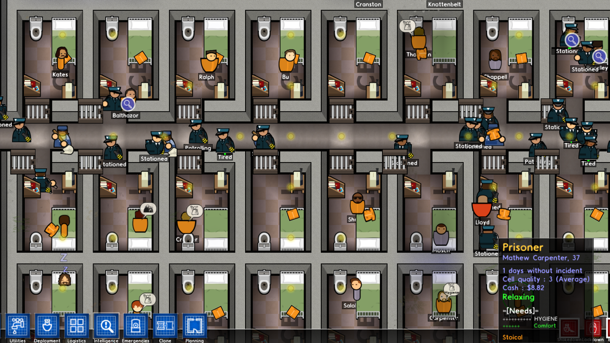 1. "Prison Architect" game review: Blue hair customization option - wide 4