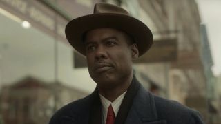 Chris Rock as Loy Cannon wearing a hat in Fargo