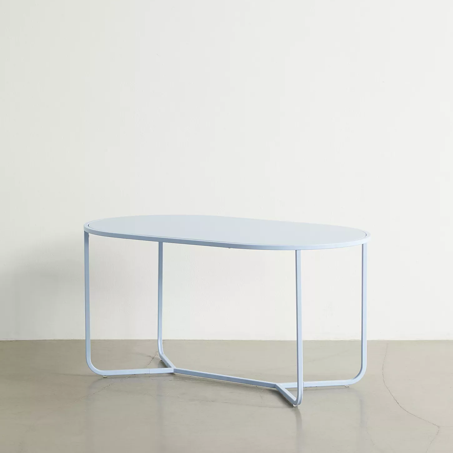 wirey blue coffee table