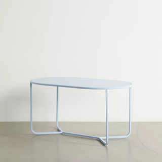 wirey blue coffee table