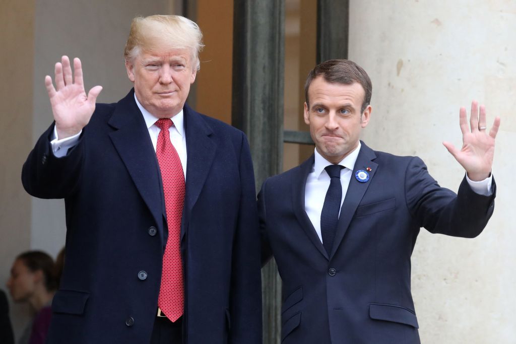 President Trump and French President Emmanuel Macron