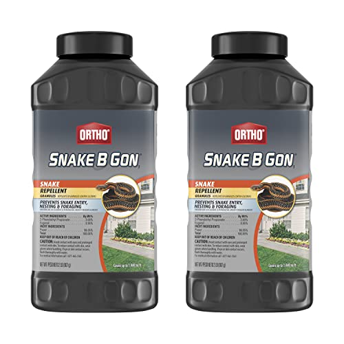 Ortho Snake B Gon1 - Snake Repellent Granules, No-Stink Formula, Covers Up to 1,440 Sq. Ft., 2 Lbs. (2-Pack)