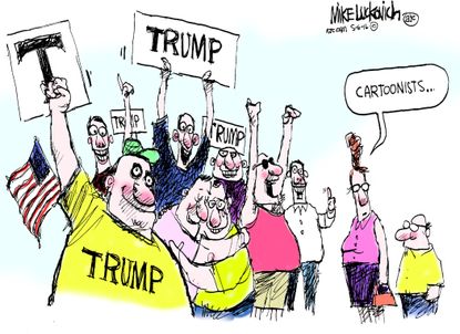 Editorial Cartoon U.S. Cartoonists and Trump 2016