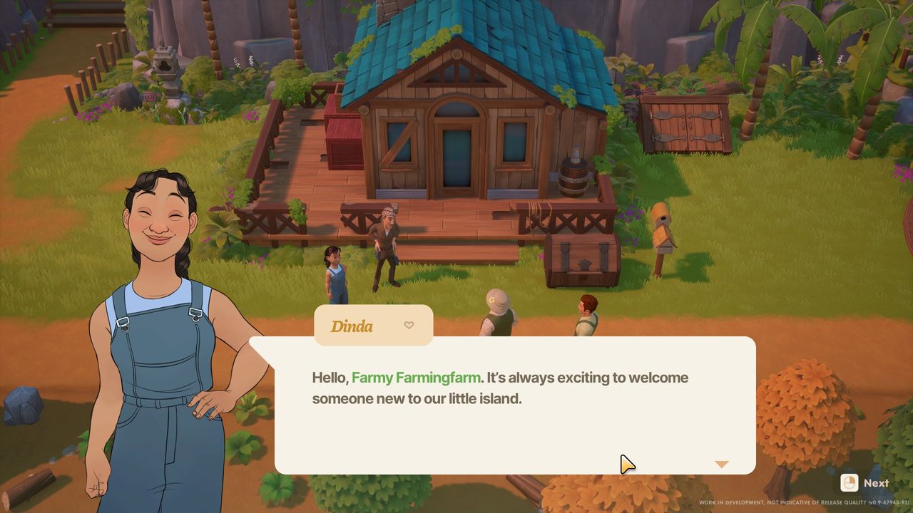 character in farming Life sim