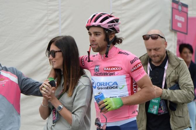 Maglia rosa Michael Matthews (OricaGreenEdge)