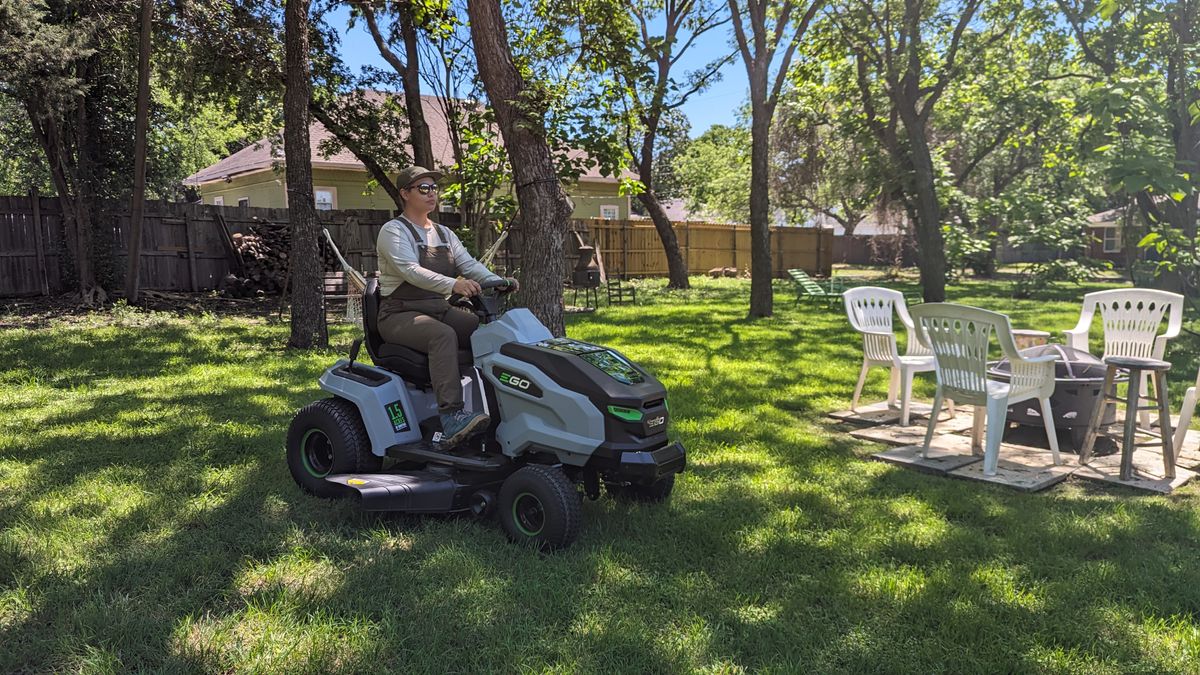 EGO TR4204 Power+ 42in T6 Lawn Tractor review: a battery-powered riding ...