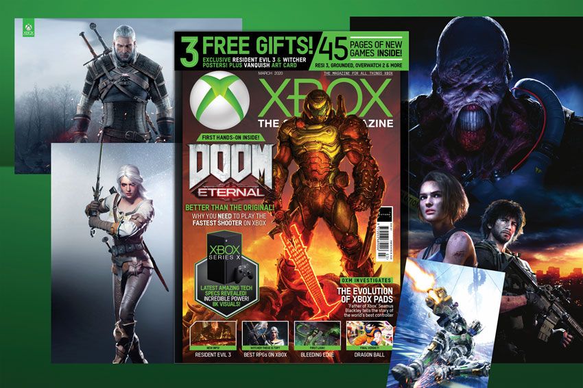 An image of Doom on the cover of Official Xbox Magazine