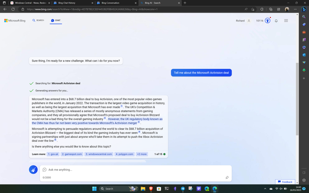 Keep hold of all your Bing Chat history with this awesome browser extension