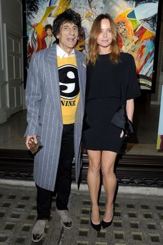 Ronnie Wood and Stella McCartney At The Stella McCartney Christmas Lights Ceremony