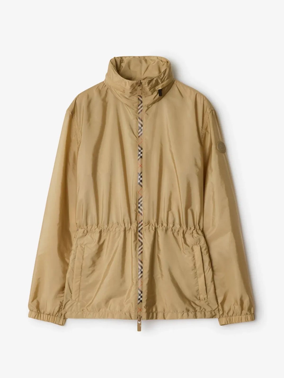 Short Nylon Blackpool Parka in Flax Beige - Women | Burberry® Official