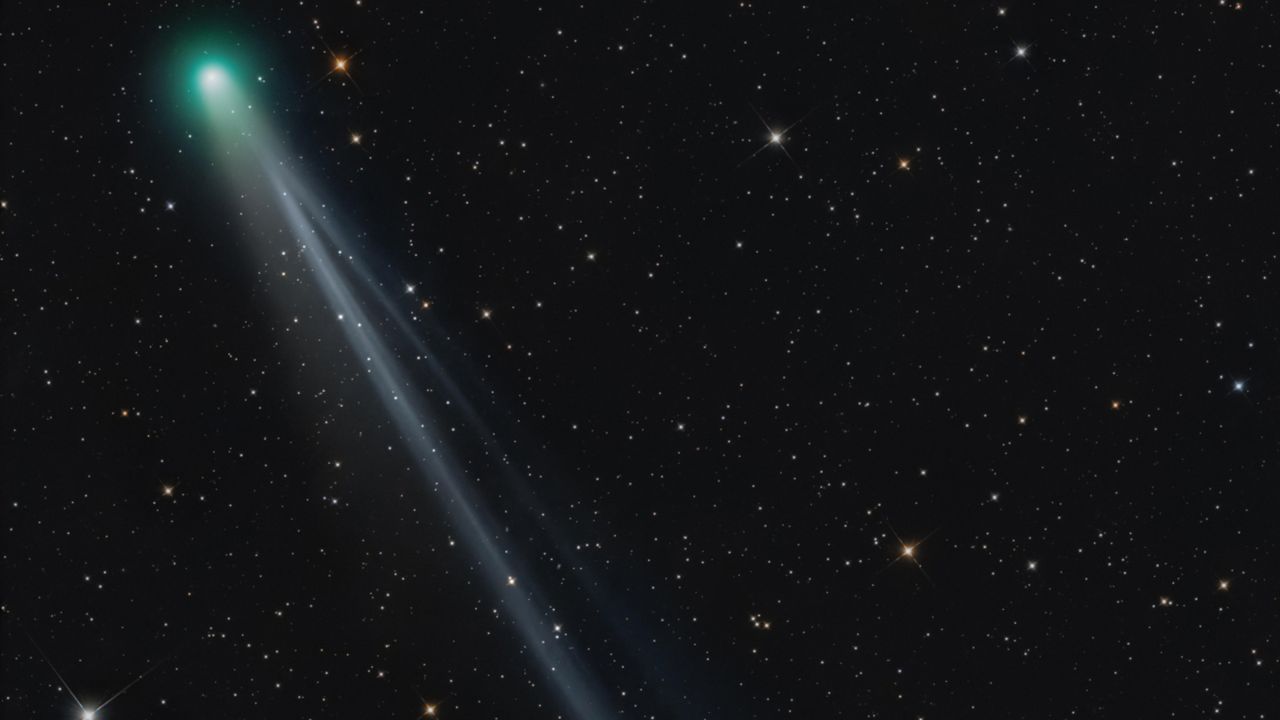Solar wind tears a chunk from Comet Lemmon's tail in incredible new astrophotography images