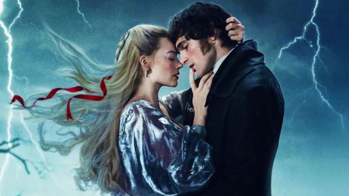 Cathy and Heathcliff embrace