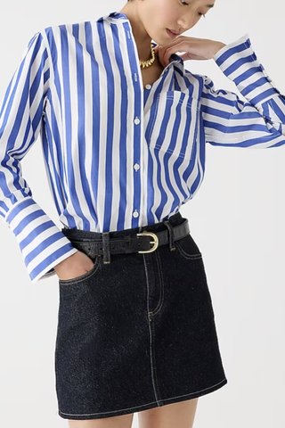 Garçon Classic Shirt in Stripe Cotton Poplin