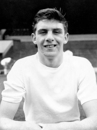 Peter Lorimer in his early days in the game as a 15-year-old inside forward at Leeds