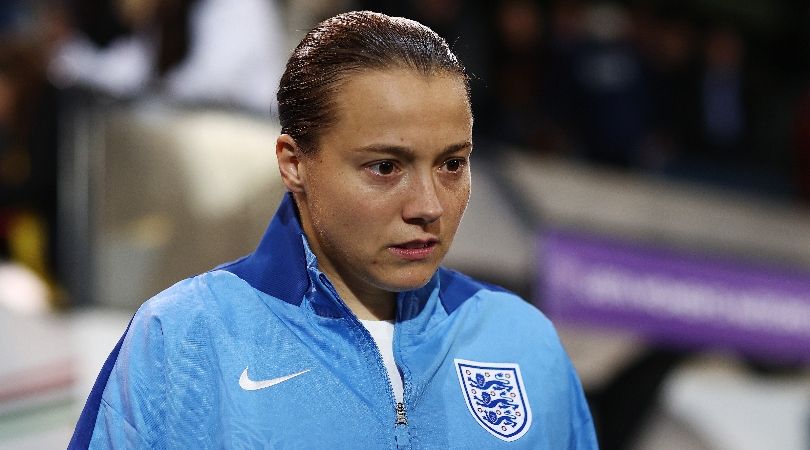 Fran Kirby ahead of England&#039;s game against Belgium in October 2023.