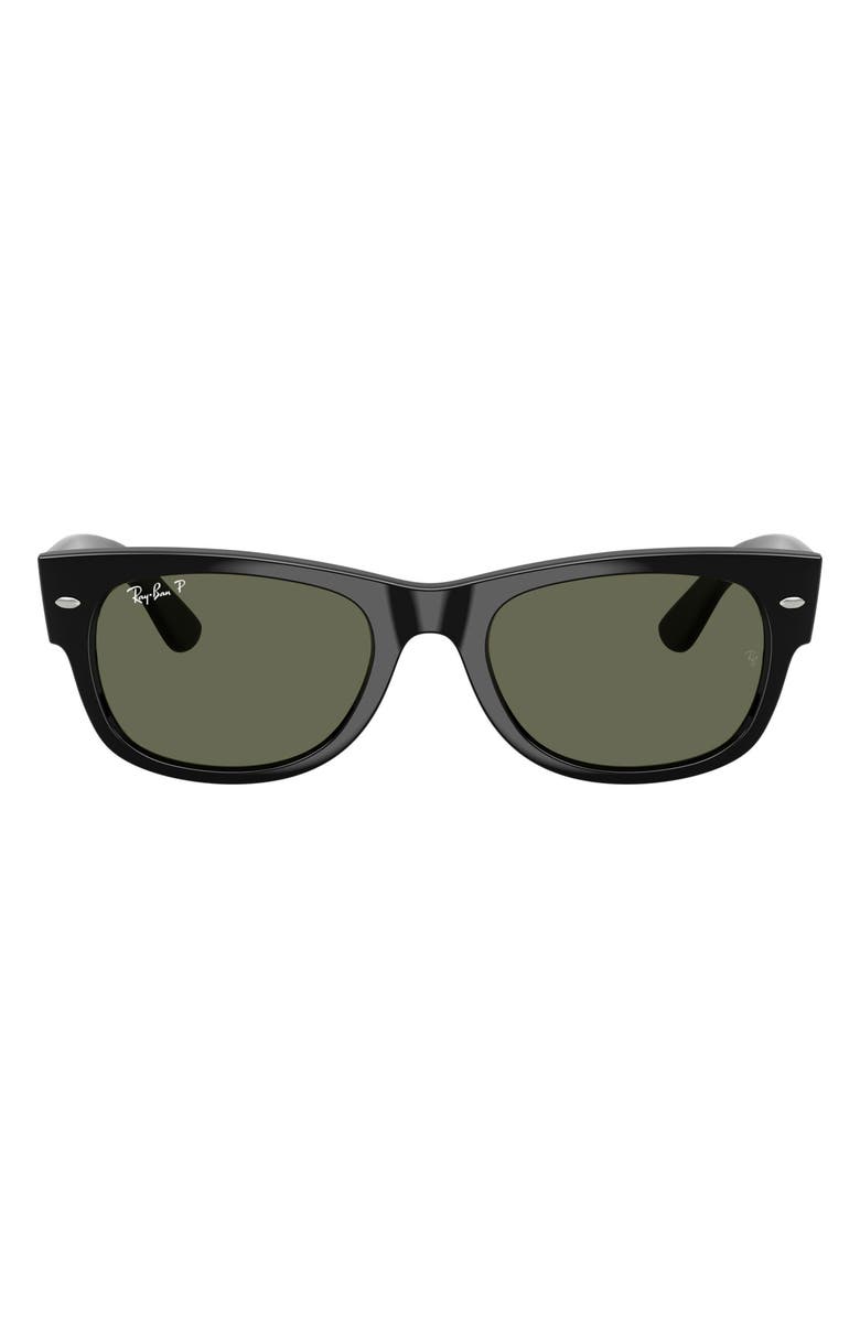 Mega Wayfarer 55mm Polarized Square Sunglasses